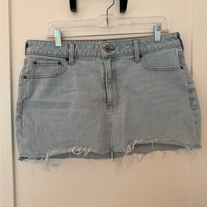 Abercrombie & Fitch Light Blue Denim Skirt